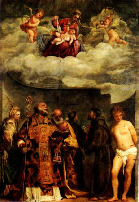 TIZIANO Vecellio Madonna of Frari dg china oil painting image